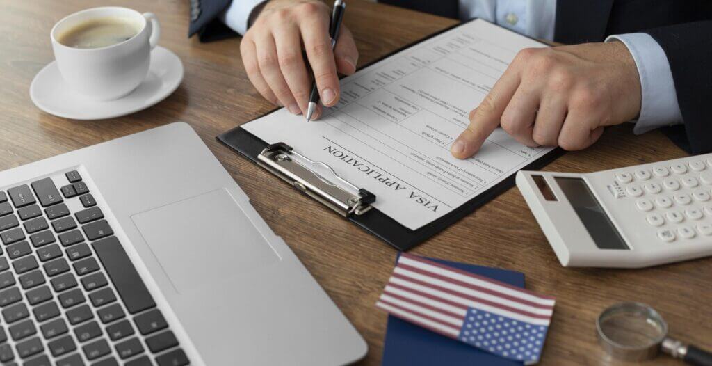 visa-application-composition-with-american-flag